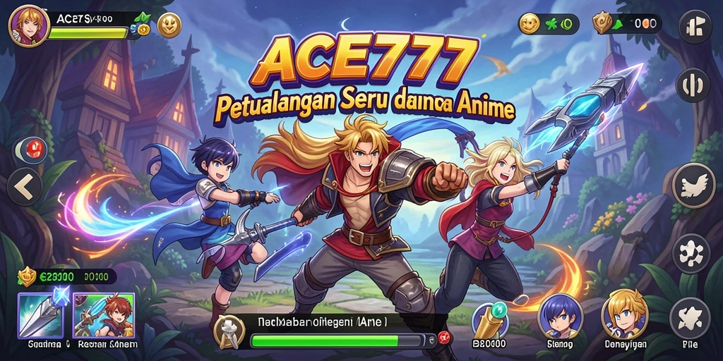 Tampilan gameplay seru dengan karakter Anime yang menarik.