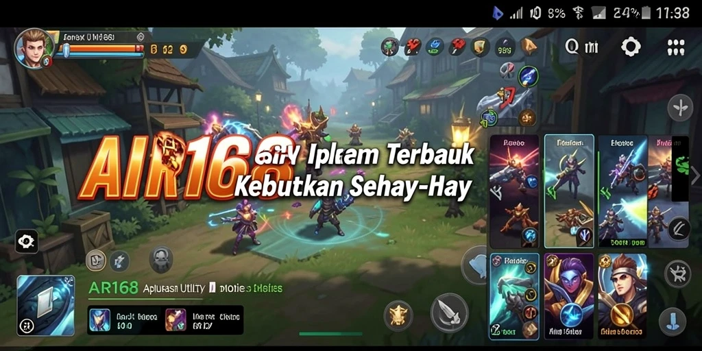 Tampilan aplikasi AIR168 yang menarik dan mudah dinavigasi.