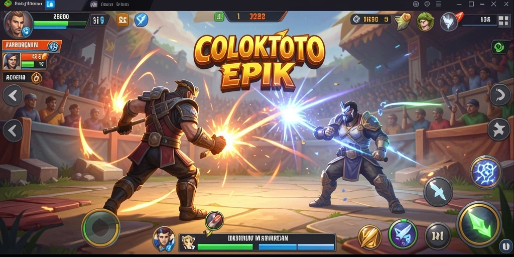 Tangkapan layar pertarungan intens dalam COLOKTOTO.
