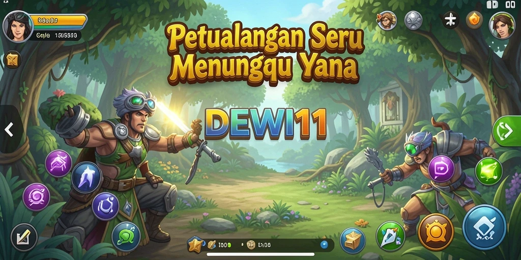 Gameplay seru dan petualangan mendebarkan dalam DEWI11.