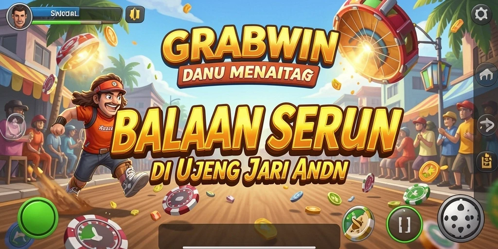 Tampilan grafis mendebarkan dalam gameplay balapan GRABWIN.