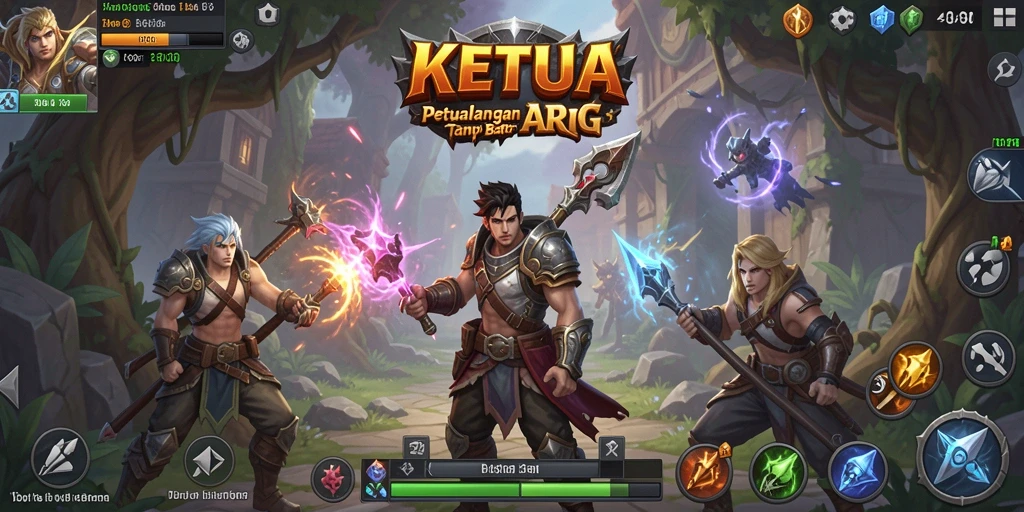 Tangkapan layar KETUA menampilkan pertempuran epik dalam gameplay ARPG.