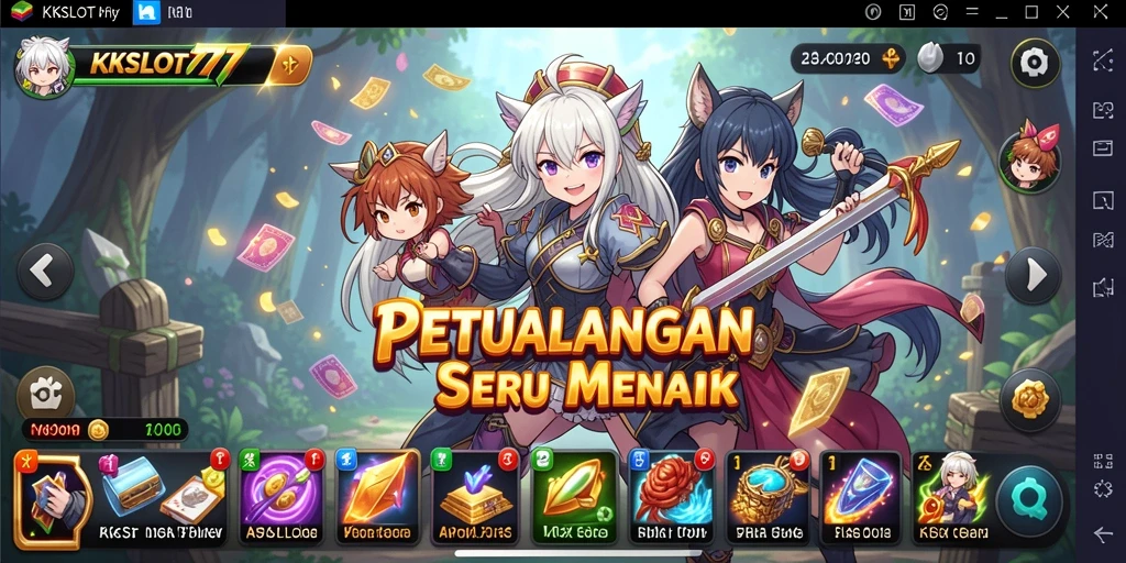 Tangkapan layar KKSLOT777 menampilkan aksi seru dalam dunia anime.