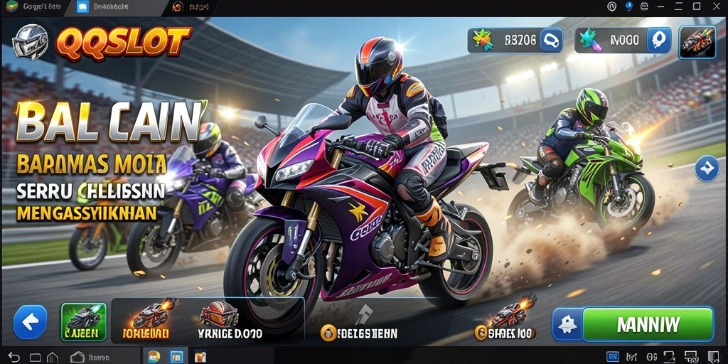 Gameplay seru balapan motor di QQSLOT.