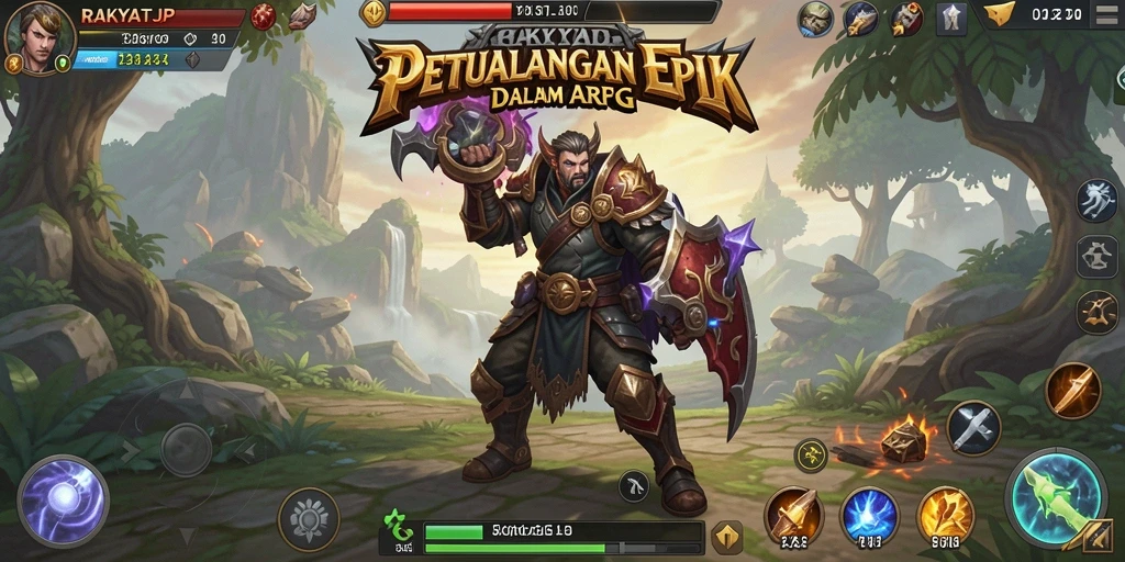 Tampilan aksi mendebarkan dalam gameplay RAKYATJP yang seru.
