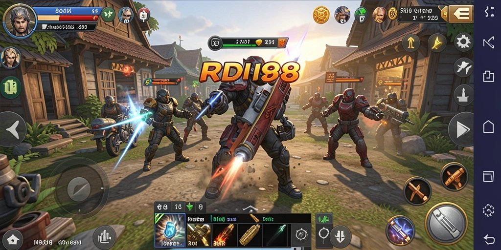 Tampilan gameplay RDI88 dengan strategi menarik dan karakter unik.