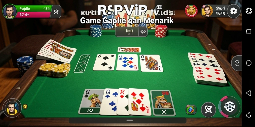 Tampilan gameplay menarik dari RPVIP4 saat bermain Gaple.