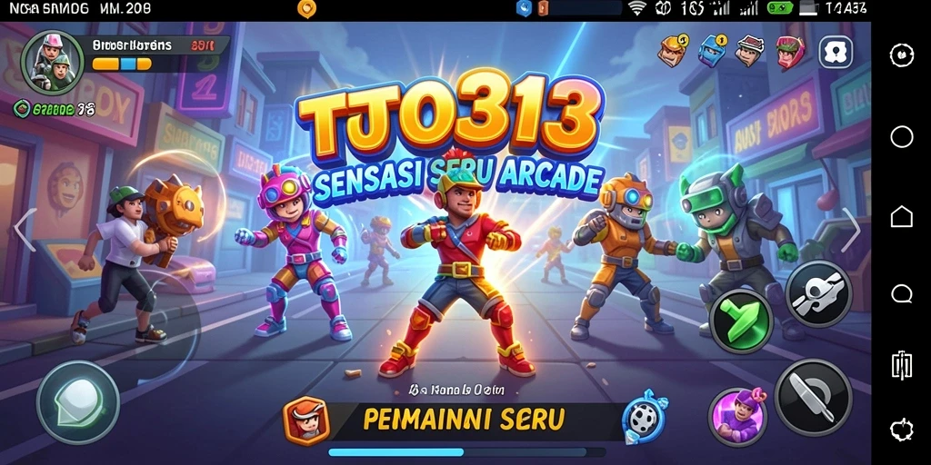 Tampilan warna-warni gameplay TOTO313 yang menarik.