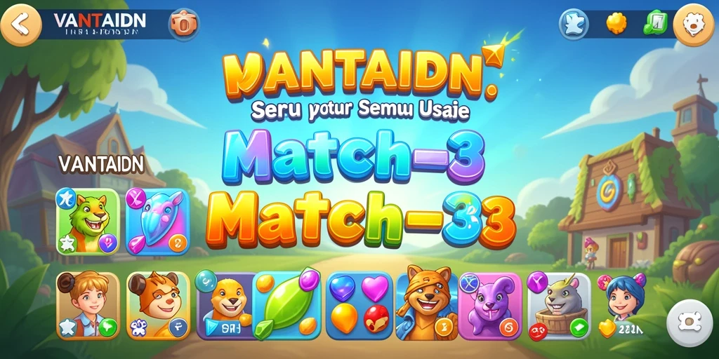 Tampilan cerah dan menarik dari gameplay VANTAIDN yang seru.