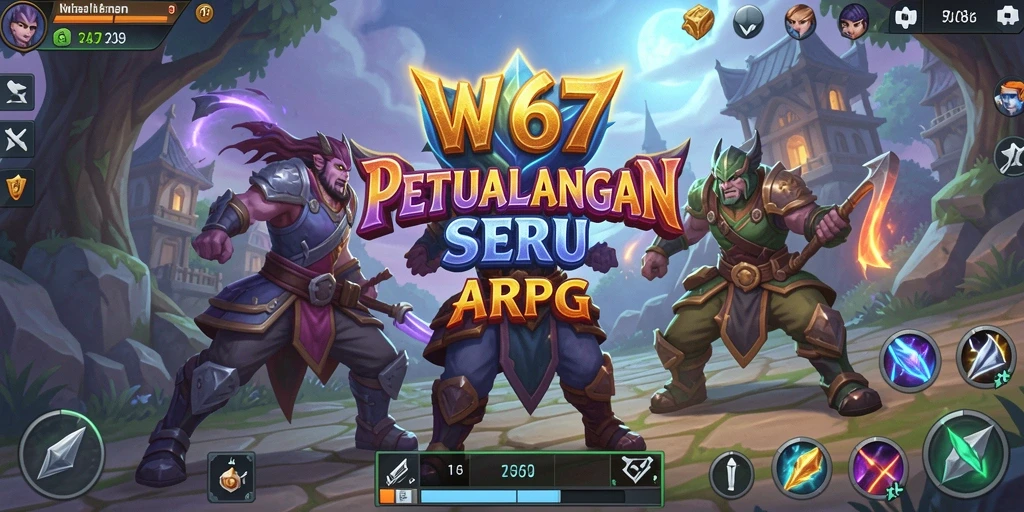 Tangkapan layar gameplay W67 menampilkan aksi seru dan grafis menawan.