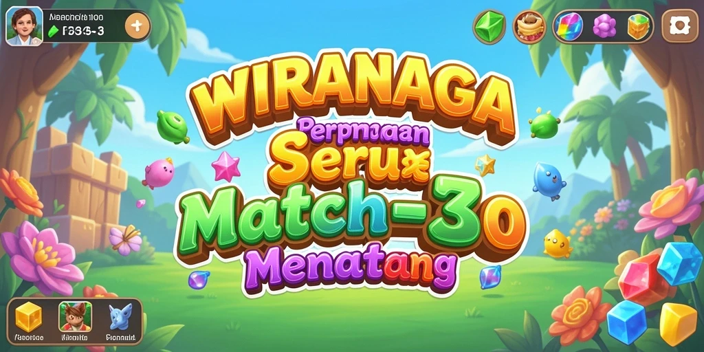 Tampilan gameplay WIRANAGA yang menarik dan penuh warna.