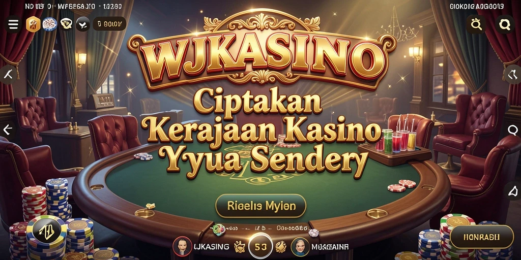 Tampilan utama WJKASINO menampilkan duniak permainan kasino yang menarik.