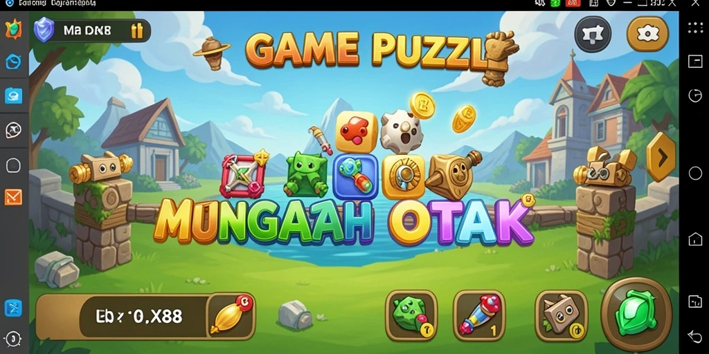 Screenshot menunjukkan gameplay seru X88 dengan teka-teki yang menantang.